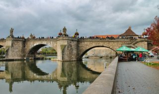 Walk into town from Wurzburg Cruise Port